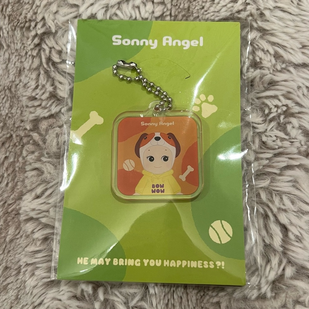 Sonny Angel Dog Time Series Orange Square Beagle Keyring/ Keychain